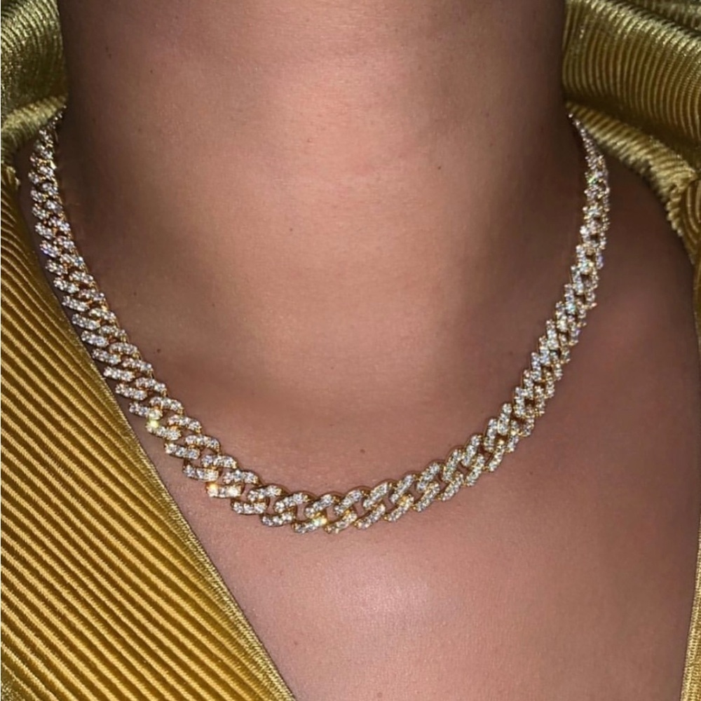 Gold Cuban mini Necklace 16inch